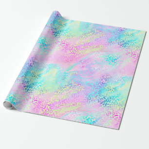 Ontwerp 10 van de Iridescent Leopard-reeks Cadeaupapier
