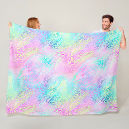 Ontwerp 10 van de Iridescent Leopard-reeks Fleece Deken