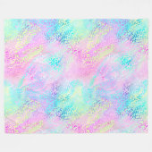 Ontwerp 10 van de Iridescent Leopard-reeks Fleece Deken (Voorkant (Horizontaal))