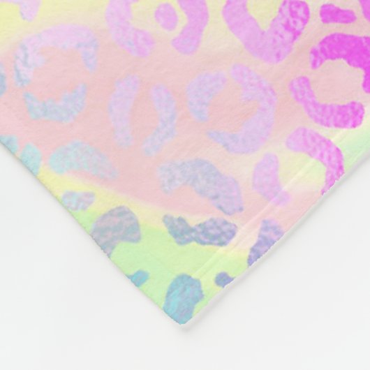 Ontwerp 10 van de Iridescent Leopard-reeks Fleece Deken (Hoek)