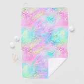 Ontwerp 10 van de Iridescent Leopard-reeks Golfhanddoek (Insitu)