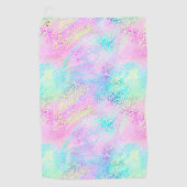 Ontwerp 10 van de Iridescent Leopard-reeks Golfhanddoek (Voorkant)