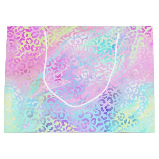Ontwerp 10 van de Iridescent Leopard-reeks Groot Cadeauzakje (Voorkant)