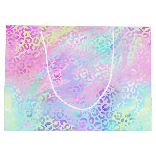 Ontwerp 10 van de Iridescent Leopard-reeks Groot Cadeauzakje (Achterkant)