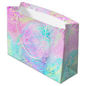 Ontwerp 10 van de Iridescent Leopard-reeks Groot Cadeauzakje (Achterkant Gekanteld)