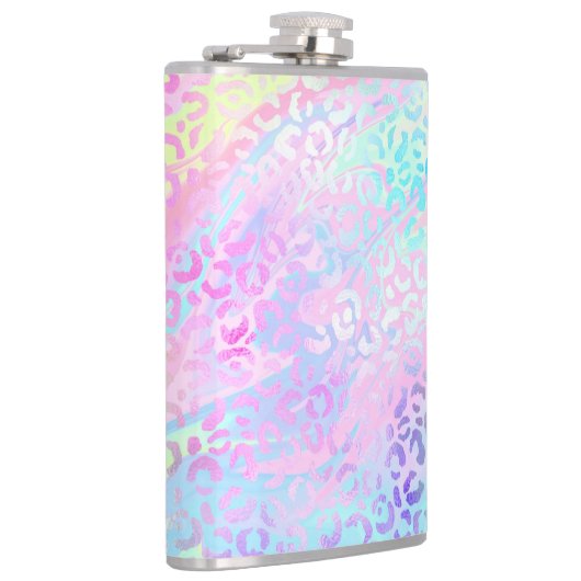 Ontwerp 10 van de Iridescent Leopard-reeks Heupfles (Rechts)