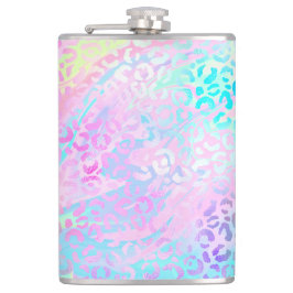 Ontwerp 10 van de Iridescent Leopard-reeks Heupfles