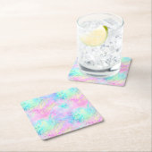 Ontwerp 10 van de Iridescent Leopard-reeks Kartonnen Onderzetters (Insitu)