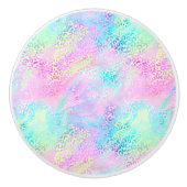 Ontwerp 10 van de Iridescent Leopard-reeks Keramische Knop (Voorkant)