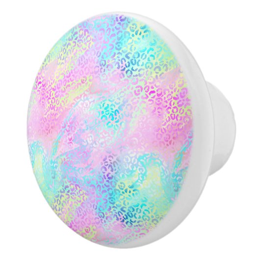 Ontwerp 10 van de Iridescent Leopard-reeks Keramische Knop (Rechts)