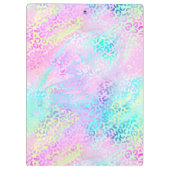 Ontwerp 10 van de Iridescent Leopard-reeks Klembord (Achterkant)