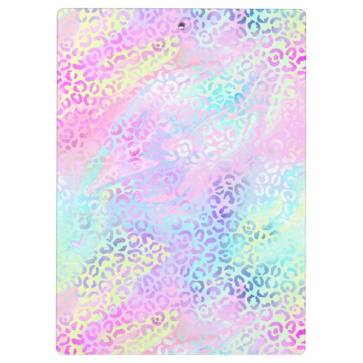 Ontwerp 10 van de Iridescent Leopard-reeks Klembord (Achterkant)