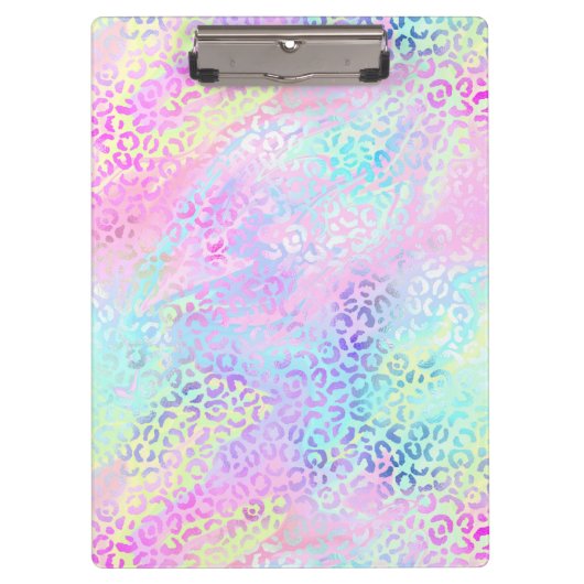 Ontwerp 10 van de Iridescent Leopard-reeks Klembord (Voorkant)