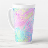 Ontwerp 10 van de Iridescent Leopard-reeks Latte Mok (Linkerhoek)