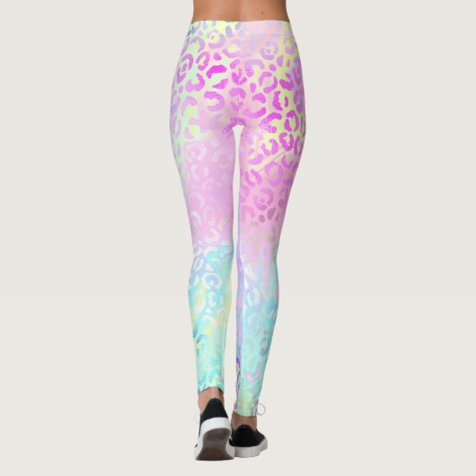 Ontwerp 10 van de Iridescent Leopard-reeks Leggings (Achterkant)