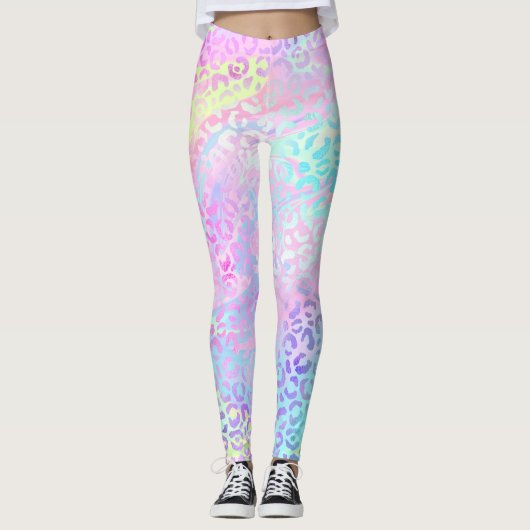 Ontwerp 10 van de Iridescent Leopard-reeks Leggings (Voorkant)