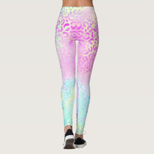 Ontwerp 10 van de Iridescent Leopard-reeks Leggings (Achterkant)