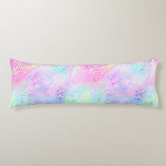 Ontwerp 10 van de Iridescent Leopard-reeks Lichaamskussen (Voorkant)