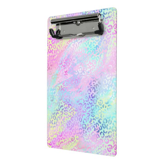 Ontwerp 10 van de Iridescent Leopard-reeks Mini Klembord (Angled2)