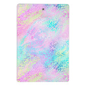 Ontwerp 10 van de Iridescent Leopard-reeks Mini Klembord (Achterkant)