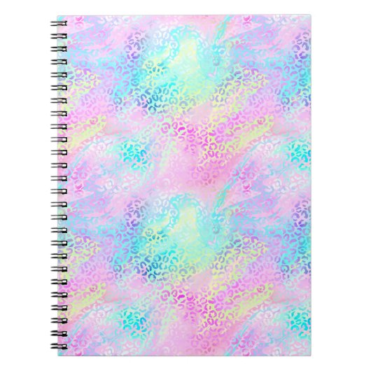 Ontwerp 10 van de Iridescent Leopard-reeks Notitieboek (Voorkant)