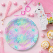 Ontwerp 10 van de Iridescent Leopard-reeks Papieren Bordje (Feest)