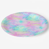 Ontwerp 10 van de Iridescent Leopard-reeks Papieren Bordje (Gekanteld)