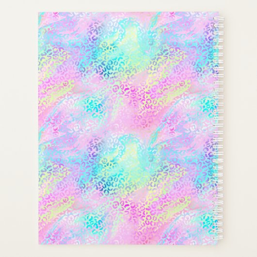 Ontwerp 10 van de Iridescent Leopard-reeks Planner (Achterkant)