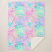 Ontwerp 10 van de Iridescent Leopard-reeks Sherpa Deken (Voorkant)