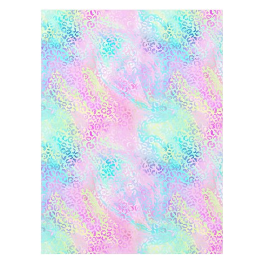 Ontwerp 10 van de Iridescent Leopard-reeks Tafelkleed (Voorkant)