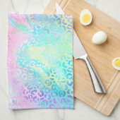 Ontwerp 10 van de Iridescent Leopard-reeks Theedoek (Quarter Fold)