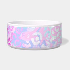 Ontwerp 10 van de Iridescent Leopard-reeks Voerbakje