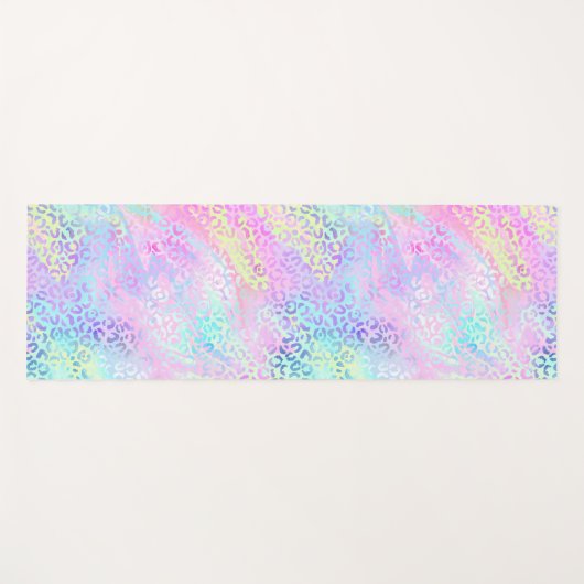 Ontwerp 10 van de Iridescent Leopard-reeks Yogamat (Voorkant (horizontaal))
