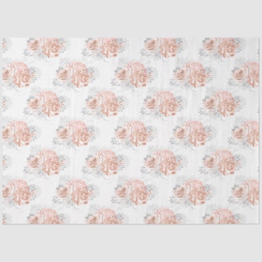 Ontwerp 10 van de peach- en de Silver-reeks Tissuepapier (Voorkant)