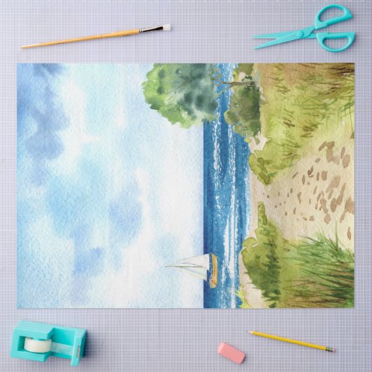 Ontwerp 10 van de waterverf Sekapesreeks Tissuepapier (Craft)