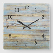 Ontwerp 111 Hout Vierkante Klok (Voorkant)