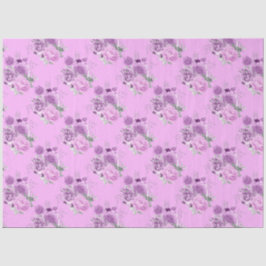 Ontwerp 11 van de Paarse en Zilveren Floral Reeks Tissuepapier