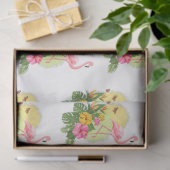 Ontwerp 11 van de Tropische Reeks van Flamingo Tissuepapier (Geschenk)