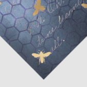 Ontwerp 12 van de Blauwe Bee-reeks - Weefselpapier Tissuepapier (Detail)