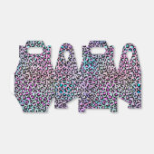 Ontwerp 12 van de Iridescent Leopard-reeks Bedankdoosjes (Uitgevouwen)