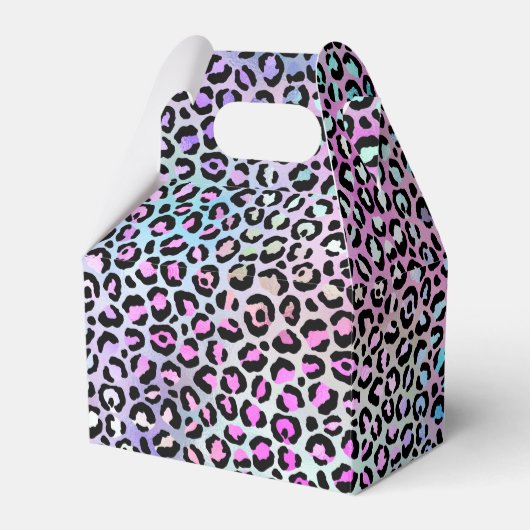Ontwerp 12 van de Iridescent Leopard-reeks Bedankdoosjes (Voorkant Zijde)