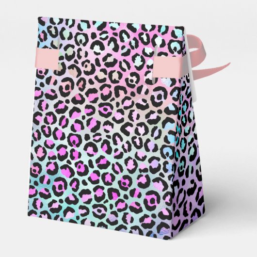 Ontwerp 12 van de Iridescent Leopard-reeks Bedankdoosjes (Achterkant)