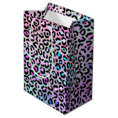 Ontwerp 12 van de Iridescent Leopard-reeks Medium Cadeauzakje (Achterkant Gekanteld)