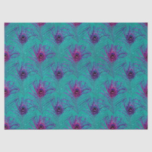 Ontwerp 12 van de Peacock-doezelreeks van Glitter  Tissuepapier