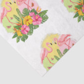 Ontwerp 12 van de Reeks van de Tropische Flamingo Tissuepapier (Detail)