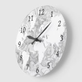 ontwerp 141 Wereldkaart Grote Klok (Hoek)