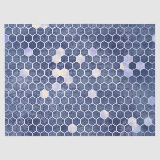 Ontwerp 14 van de Blauwe Bee-reeks - Weefselpapier Tissuepapier (Voorkant)