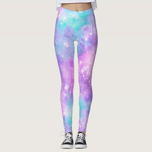 Ontwerp 14 van de gekleurde galaxy-reeks leggings (Voorkant)