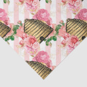 Ontwerp 15-tapeband uit de roze en gouden bijenree tissuepapier (Detail)