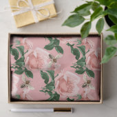 Ontwerp 16-tapeband uit de roze en gouden bijenree tissuepapier (Geschenk)